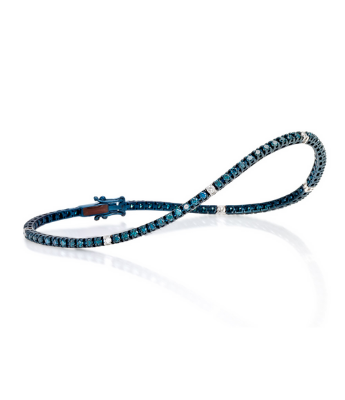 Crieri Bracciale Tennis Oro Blu E Diamanti Lucciole BTELCK230UW1190